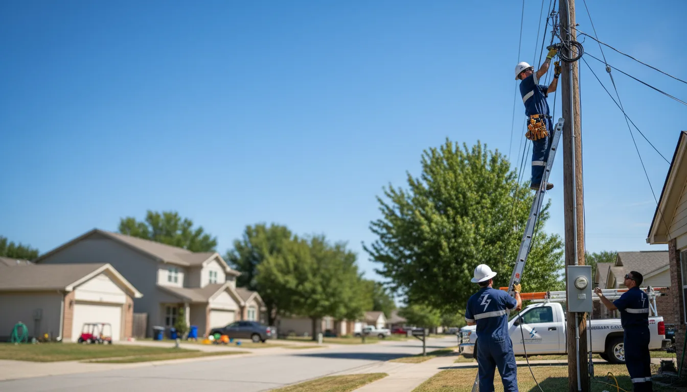 Residential electrician providing installation services in East Concord, NY
